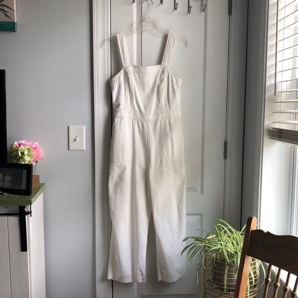 Jumpsuit - Coverall Style - Off-white